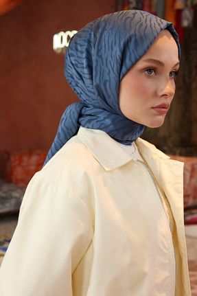 شال آبی زنانه پلی استر VALORSCARF - کد 928095728