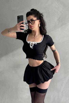 بادی مشکی زنانه یقه مربعی New Now - کد 928101142