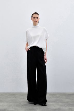 بلوز نباتی زنانه طرح دار Sateen - کد 925804033