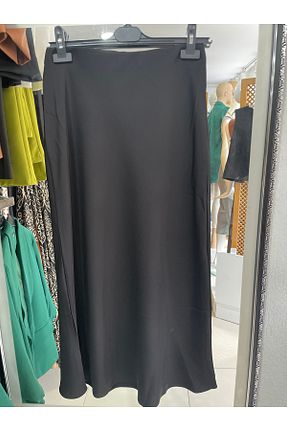 دامن مشکی زنانه ساتن Yaren Moda - کد 927532107