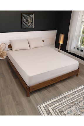 ست ملحفه سایز بزرگ بژ پنبه پلی استر Yellow Home - کد 928089347