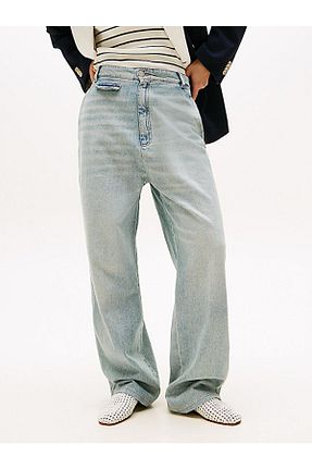 شلوار جین آبی زنانه پاچه اسپانیولی Tommy Hilfiger - کد 928116941