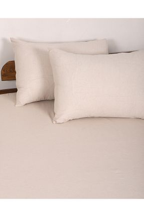 ست ملحفه سایز بزرگ بژ پنبه پلی استر Yellow Home - کد 928089347