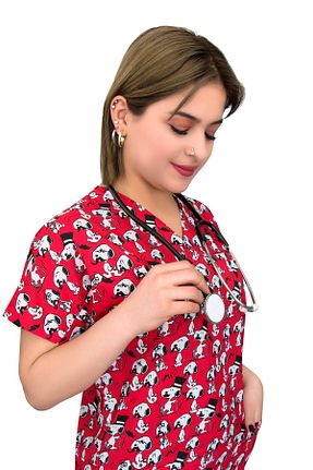 لباس کار قرمز Nur Medikal Giyim - کد 42079432