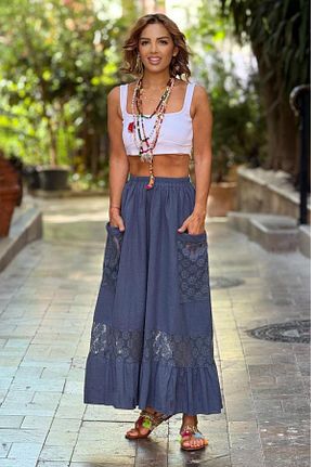 دامن آبی زنانه Nevin Kaya Moda - کد 928130188