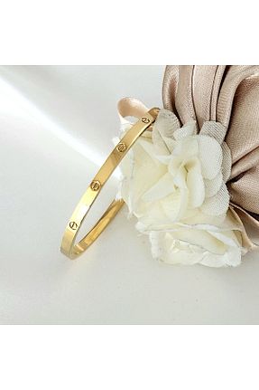 دستبند استیل (فولاد) زرد زنانه استیل (فولاد) Power Es - کد 928131251
