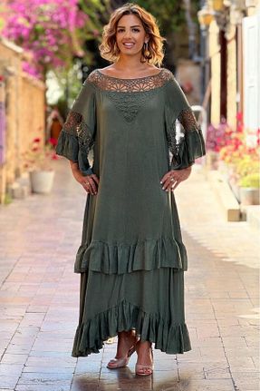لباس خاکی زنانه بافتنی Nevin Kaya Moda - کد 928129618