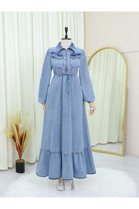 لباس حجاب آبی رگولار Modamorfo - کد 928130600