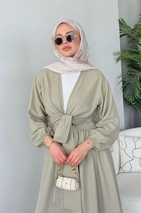 ست بالاتنه و پائین تنه حجاب سبز زنانه A-line Vent - کد 928135762