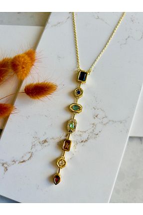 گردنبند استیل ( فولاد ) زرد زنانه استیل (فولاد) TakıcımMila - کد 928145443