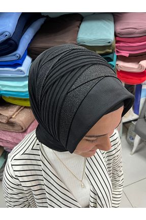 روسری مشکی پنبه ای Gülnur tasarım - کد 928147332