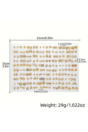 گوشواره استیل (فولاد) زرد زنانه استیل (فولاد) MRK - کد 928144723