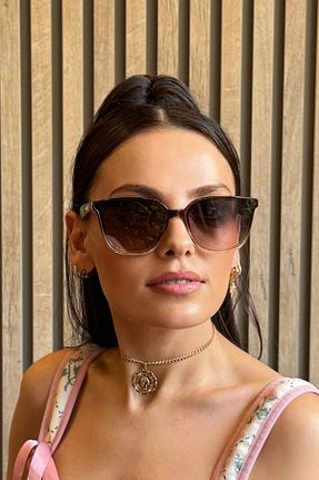 عینک آفتابی قهوه ای زنانه 60 By Harmony - کد 928143225