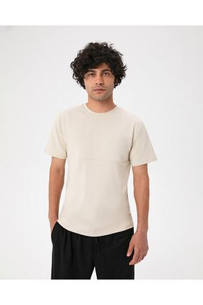 تیشرت بژ مردانه رگولار Ayma Active - کد 855489387