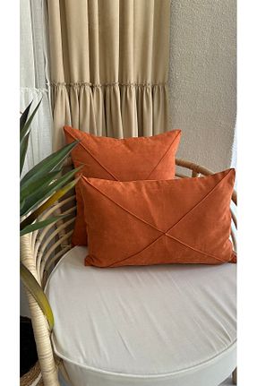 کوسن و روکش کوسن نارنجی جیر Decamor home - کد 928146506