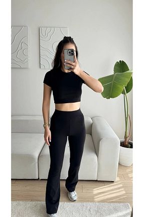 ست بالاتنه و پائین تنه رنگی زنانه بافتنی Zoom Butik - کد 928159873