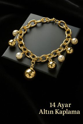 دستبند جواهر رنگی زنانه مروارید Çayla - کد 928639873