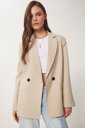 کت بژ زنانه Blazer Lovelyİstanbul - کد 928225484