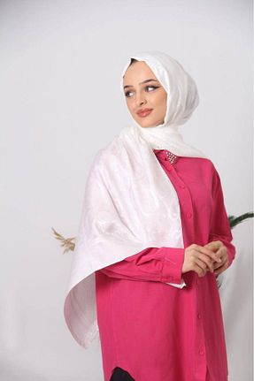شال سفید زنانه پنبه ای REMOMODA - کد 928168222