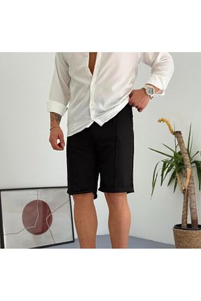 شلوارک و برمودا مشکی مردانه Relaxed LC Waikiki - کد 928171984