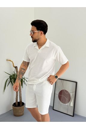 ست بالاتنه و پائین تنه سفید مردانه بافتنی viperkombin - کد 928174899