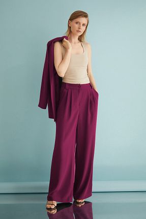 شلوار حجاب بنفش زنانه مخلوط پلی استر Nurs - کد 928179375