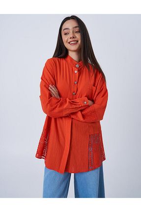 پیراهن حجاب قرمز زنانه رگولار Kayra - کد 928183306