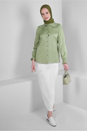دامن حجاب سفید زنانه Straight Alvina - کد 801208582