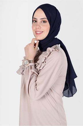 شال سرمه ای زنانه پلی استر Alvina - کد 808283624