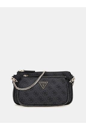 کیف پستچی مشکی زنانه چرم مصنوعی Guess - کد 655181849