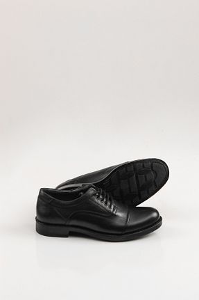 کفش کلاسیک مشکی مردانه چرم خالص SVMSHOES - کد 811789698