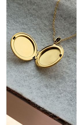 گردنبند استیل ( فولاد ) زرد زنانه استیل (فولاد) Satürn Silver Kuyumculuk - کد 824861453