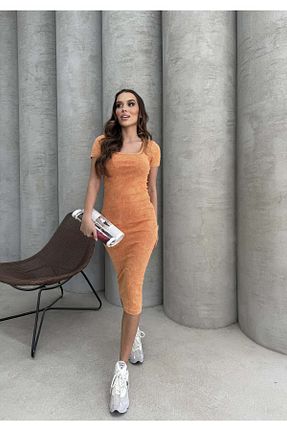 لباس نارنجی زنانه Comfort RESSHO - کد 928222190