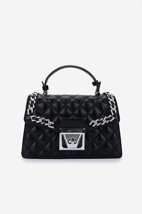 کیف دوشی مشکی زنانه چرم مصنوعی Valmenti - کد 928233226