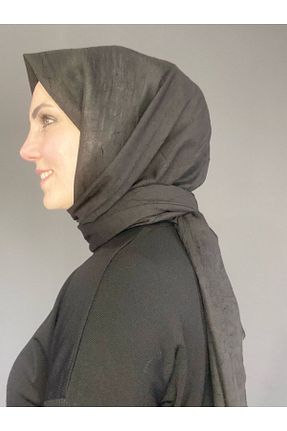 شال مشکی زنانه پنبه ای The Message - کد 928226077