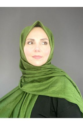 شال سبز زنانه پنبه ای The Message - کد 928226057