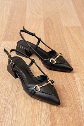 کفش پاشنه بلند کلاسیک مشکی زنانه چرم مصنوعی bakacstore - کد 806577456