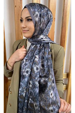شال طوسی زنانه ابریشم MODA - کد 928298695