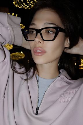 عینک آفتابی مشکی زنانه UV400 Eyesofia - کد 793175888