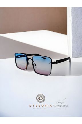 عینک آفتابی طوسی زنانه UV400 Eyesofia - کد 813892115