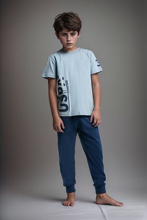 ست لباس راحتی آبی بچه گانه چاپی U.S. Polo Assn. - کد 928618490