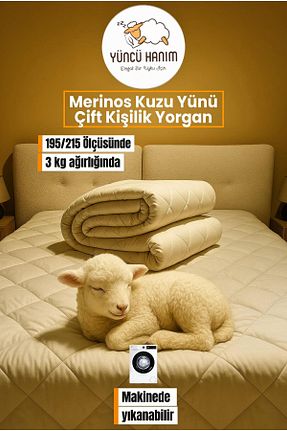 لحاف دونفره سفید 195 x 215 Yüncü Hanım - کد 766113754
