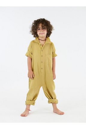 سرهمی سبز بچه گانه آستین کوتاه Catz Kids - کد 305747826