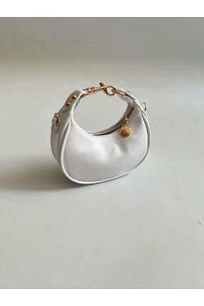 کیف دوشی سفید زنانه چرم مصنوعی Mia Collection - کد 928346977