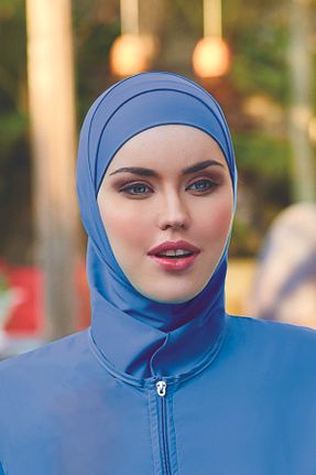 کلاه شنای حجاب آبی زنانه Remsa Mayo - کد 928347160