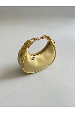 کیف دوشی زرد زنانه چرم مصنوعی Mia Collection - کد 928346748