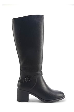چکمه مشکی زنانه چرم مصنوعی Polaris - کد 873867177