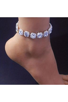 خلخال جواهر طوسی زنانه TAKİŞKO - کد 928379477