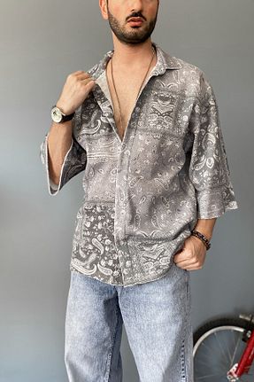 پیراهن رنگی مردانه اورسایز Alışveriş Sokağı - کد 928366109