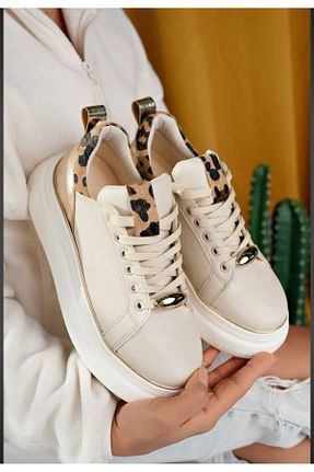 کفش پیاده روی بژ زنانه چرم مصنوعی Shoes - کد 928628761